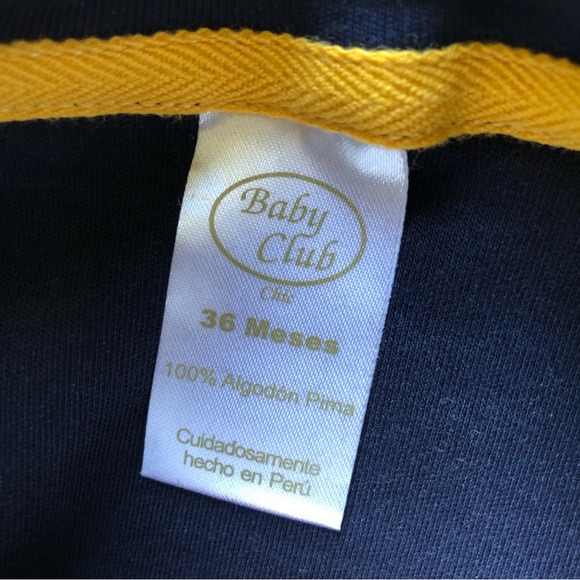 Boys Striped Pima Cotton Henley - Picture 4 of 6